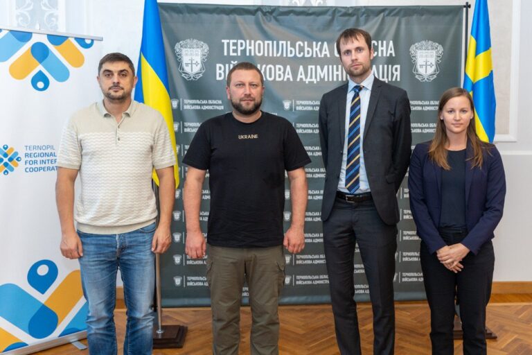 На Тернопільщині відбулася зустріч з представниками Посольства Королівства Швеції