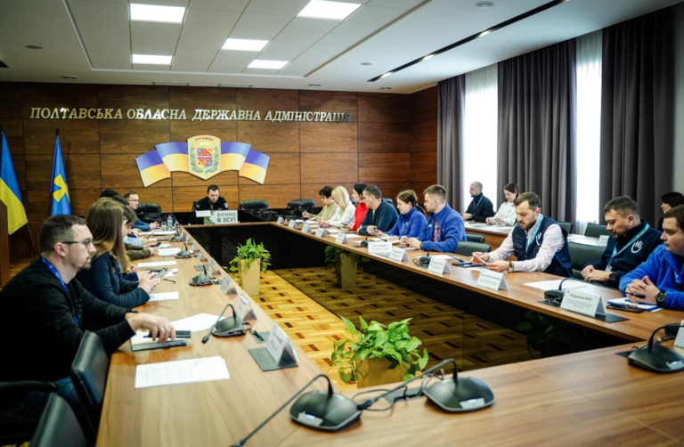 На Полтавщині спільно з міжнародними партнерами обговорили плани на 2024 рік щодо підтримки ВПО