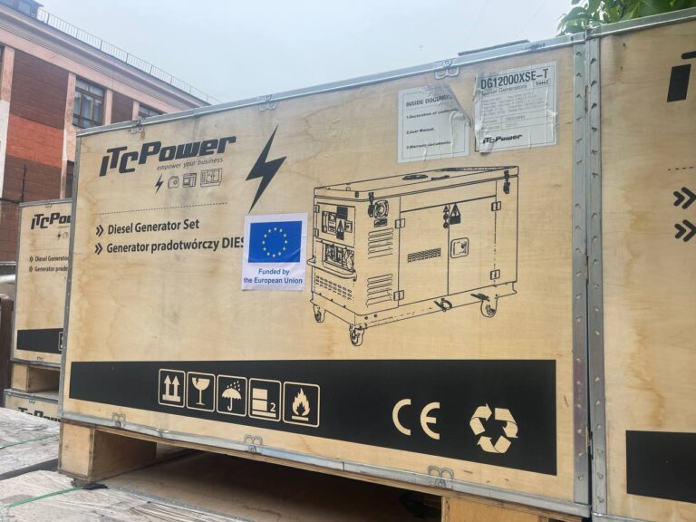 На Запоріжжі Енергодарська громада отримала генератори від міжнародних партнерів