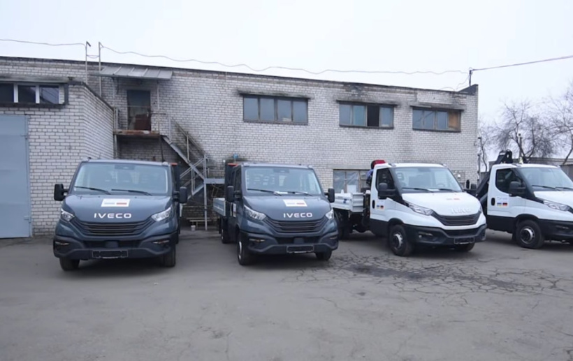 Донеччина отримала чотири вантажівки Iveco загальною вартістю понад 300 тисяч євро