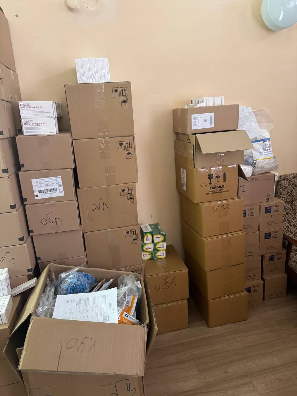 Медичні заклади Херсонщини отримали гуманітарну допомогу від благодійників на понад пів мільйона гривень