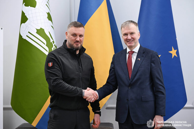 Вперше з офіційним візитом на Буковину прибув Надзвичайний і Повноважний Посол Латвії в Україні Андрейс Пілдеґовічс