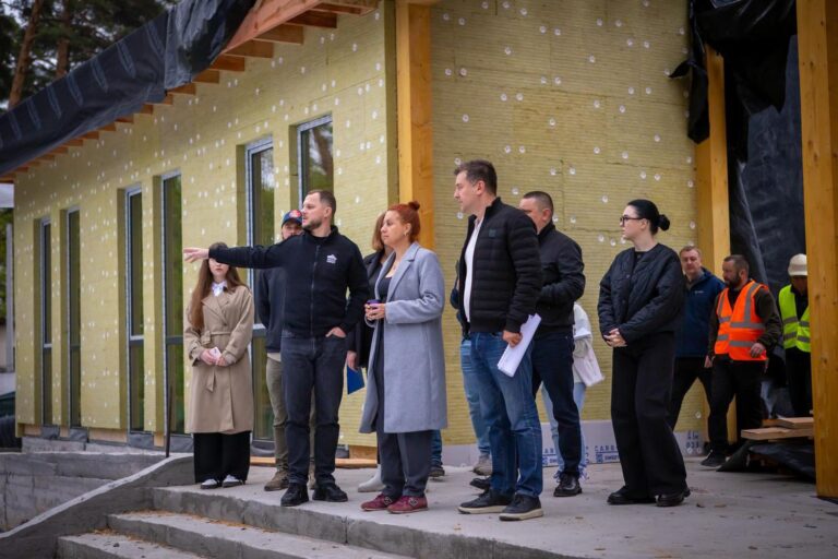 У Бучі активно триває будівництво нового державного ветеранського простору